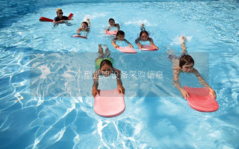 小型造浪設(shè)備采購(gòu)信息
