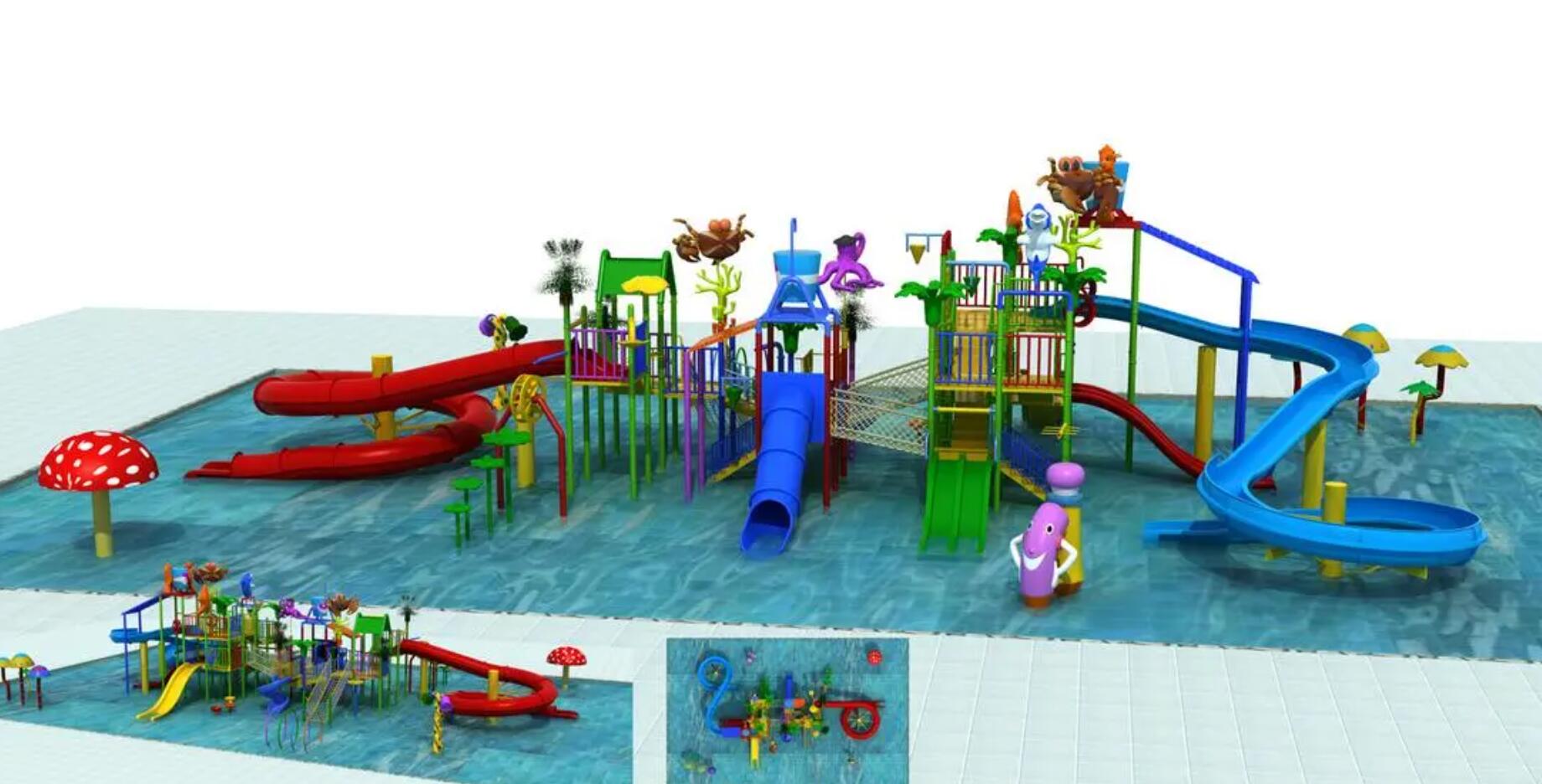 大型水上樂園設施：水上樂園設備